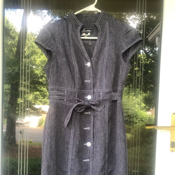 Jean button down dress - Picture 1 of 4
